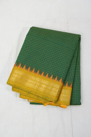 Green Kanchi Cotton Saree - SRGKCS919