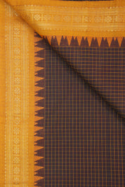 Maroon Kanchi Cotton Saree - SRMKCS920