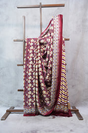 Maroon HBP Modal Silk Saree - SRMMSS284