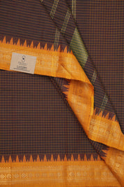 Maroon Kanchi Cotton Saree - SRMKCS920