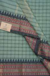 Mint Green Kanchi Cotton Saree - SRMGKCS918
