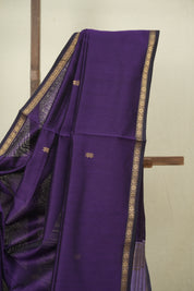 Purple Maheshwari Saree - SRPMS1331