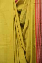 Dual Tone Yellow Cotton IIkal Saree - SRDTYCIS1082