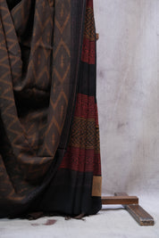 Brown HBP Modal Silk Saree - SRBMSS261