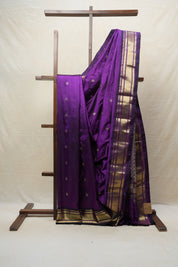Purple Silk Paithani Saree - SRPSPS688