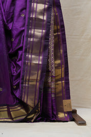 Purple Silk Paithani Saree - SRPSPS688