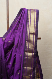 Purple Silk Paithani Saree - SRPSPS688