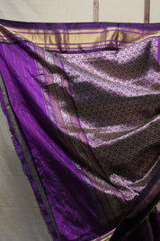 Purple Silk Paithani Saree - SRPSPS688