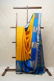 Golden Yellow Soft Silk Saree - SRGYSSS346