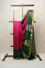 Rani Pink Soft Silk Saree - SRRPSSS345