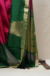 Rani Pink Soft Silk Saree - SRRPSSS345