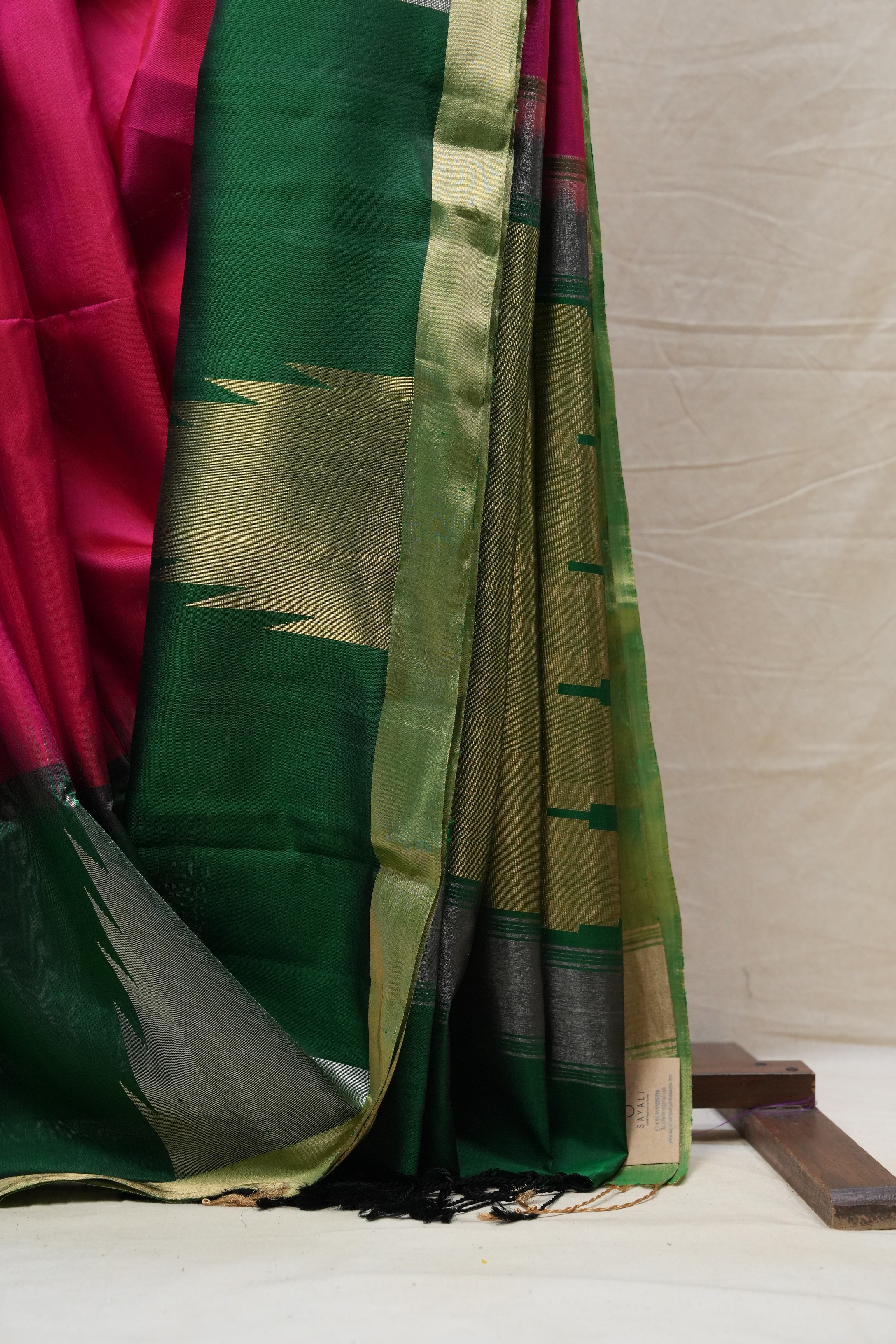 Rani Pink Soft Silk Saree - SRRPSSS345