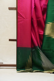 Rani Pink Soft Silk Saree - SRRPSSS345