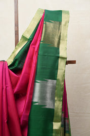 Rani Pink Soft Silk Saree - SRRPSSS345