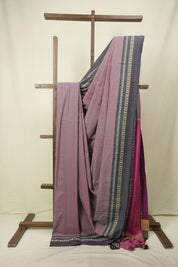 Dual Tone Pink Cotton IIkal Saree - SRDTPCIS1081