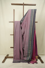 Dual Tone Pink Cotton IIkal Saree - SRDTPCIS1081
