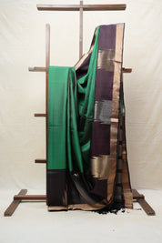 Green Soft Silk Saree - SRGSSS349