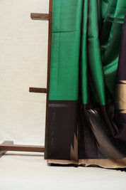 Green Soft Silk Saree - SRGSSS349