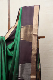 Green Soft Silk Saree - SRGSSS349