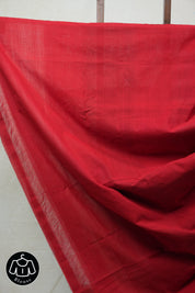 Black-White Pochampalli Cotton Ikat Saree - SRBWPCIS456