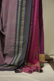 Dual Tone Pink Cotton IIkal Saree - SRDTPCIS1081