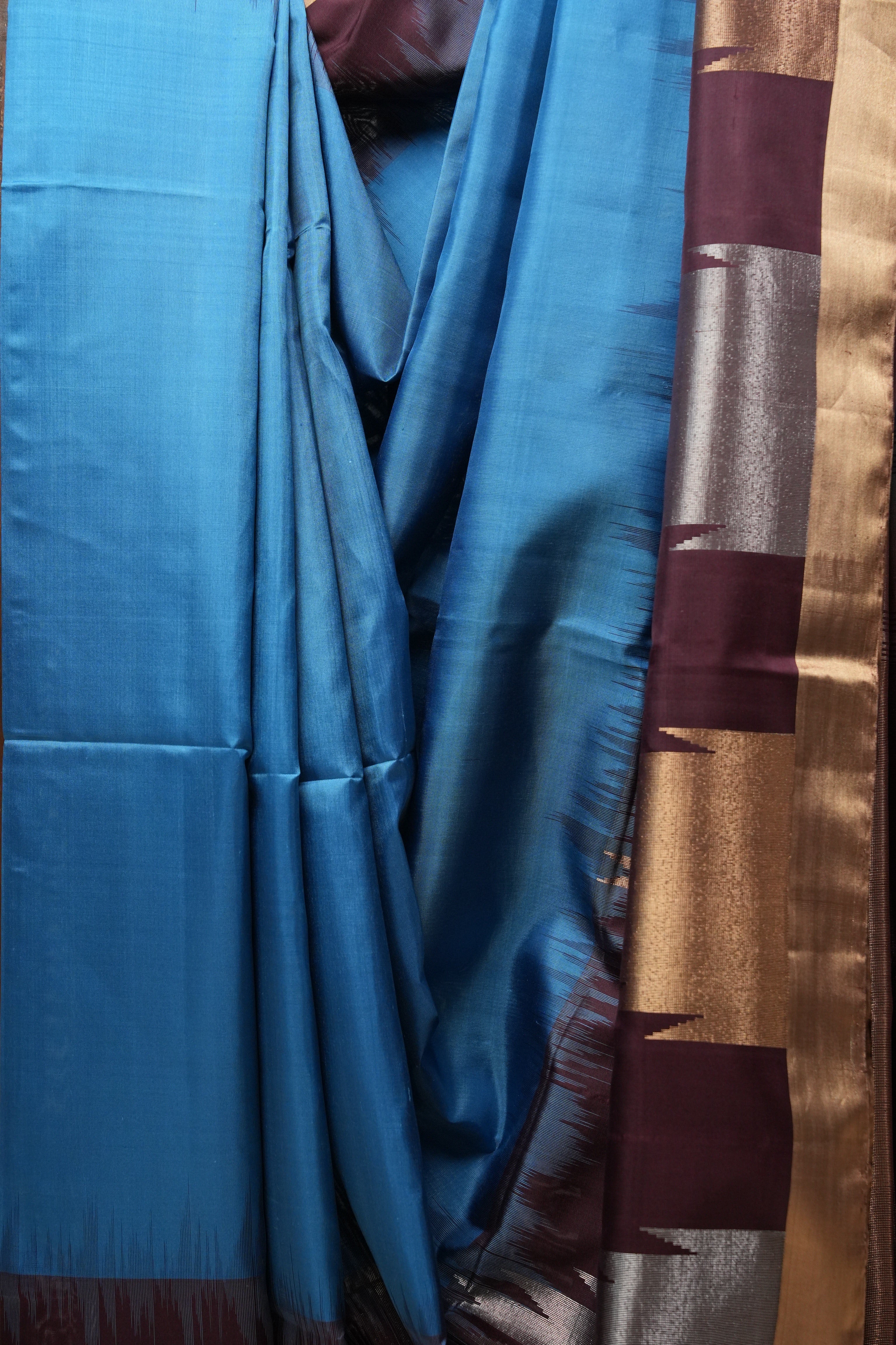 Pastel Blue Soft Silk Saree - SRPBSSS351