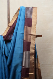 Pastel Blue Soft Silk Saree - SRPBSSS351