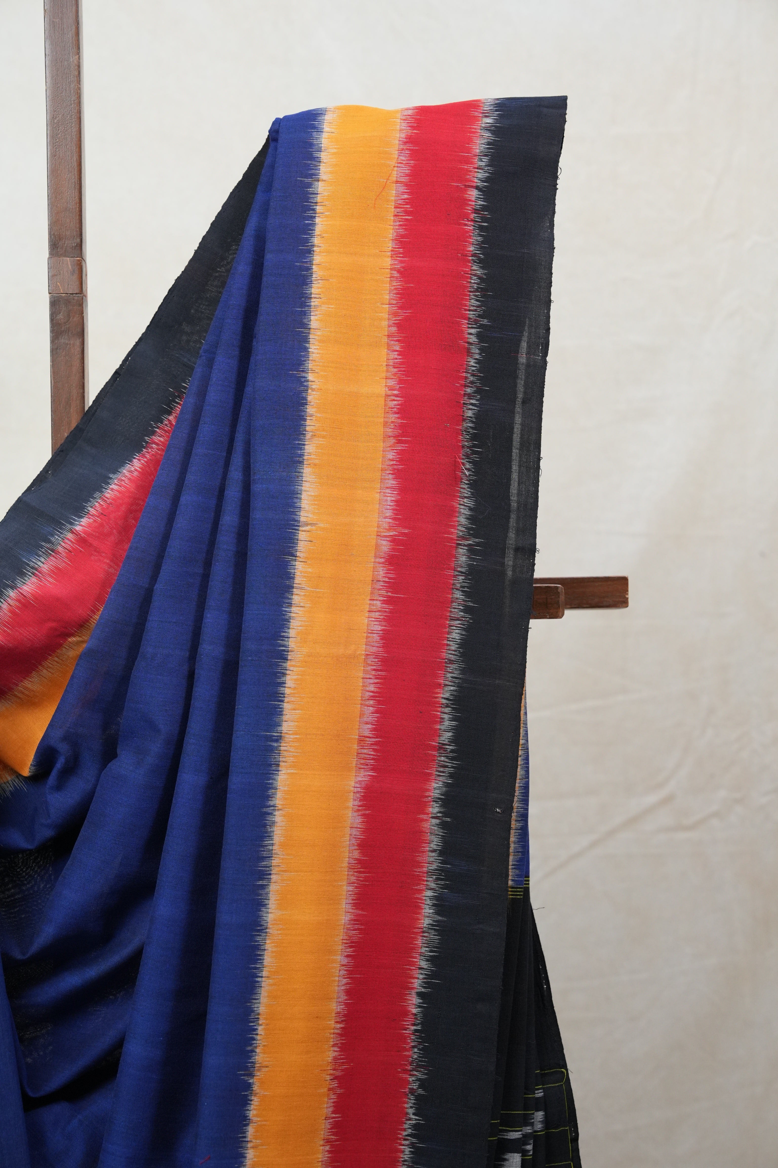 Blue Pochampalli Cotton Ikat Saree - SRBPCIS460