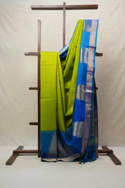 Pista Green Soft Silk Saree - SRPGSSS354