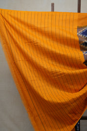 Ink Blue Pochampalli Cotton Ikat Saree - SRIBPCIS462