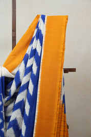 Blue Pochampalli Cotton Ikat Saree - SRBPCIS464