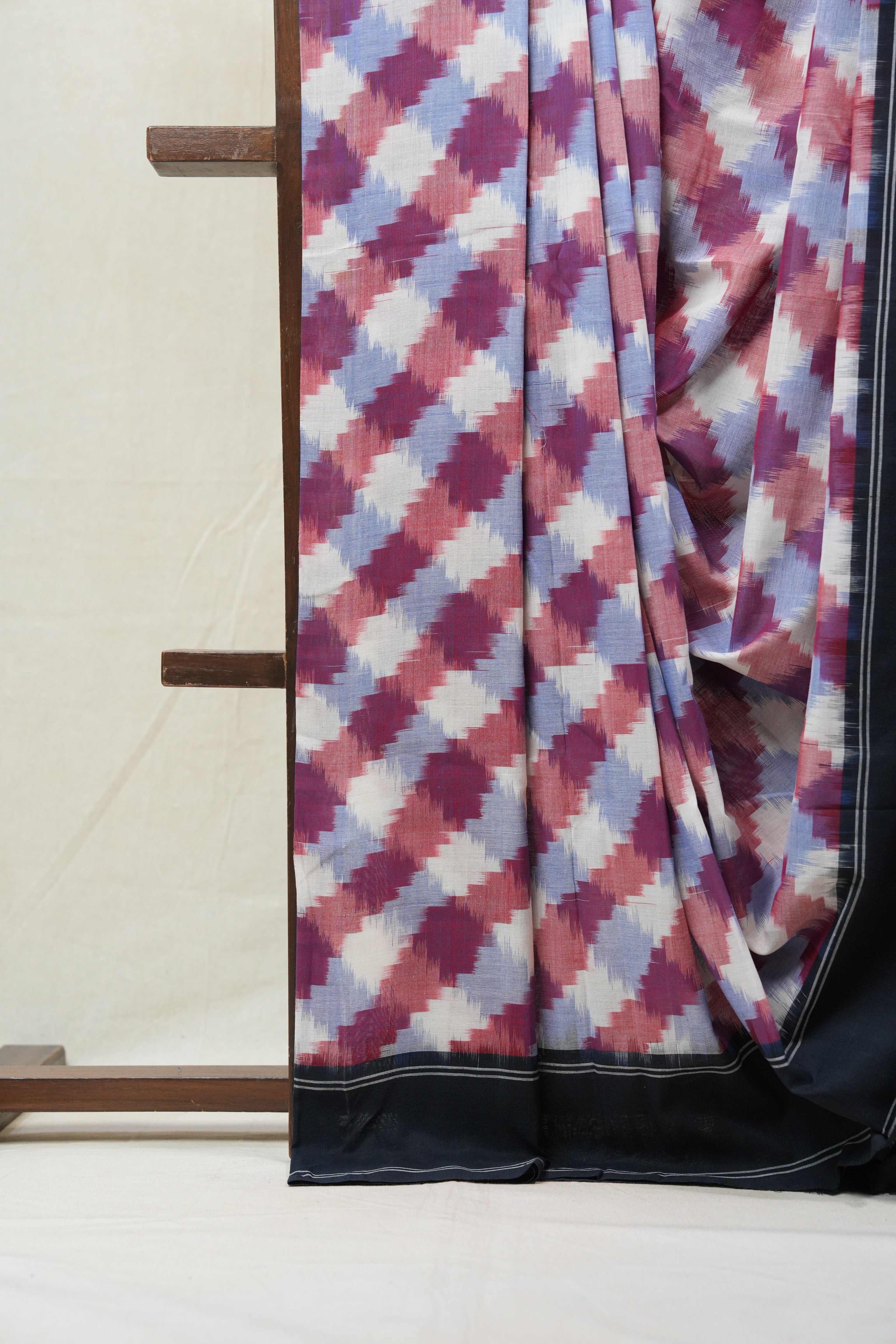 Multicolor Pochampalli Cotton Ikat Saree - SRMPCIS455