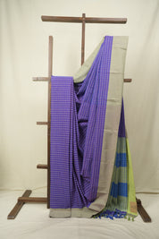 Purple Cotton IIkal Saree - SRPCIS1080
