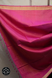 Black Soft Silk Saree - SRBSSS340