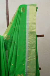 Green Chanderi Cotton Silk Saree - SRGCSS307