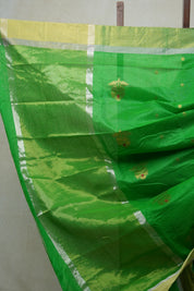 Green Chanderi Cotton Silk Saree - SRGCSS307