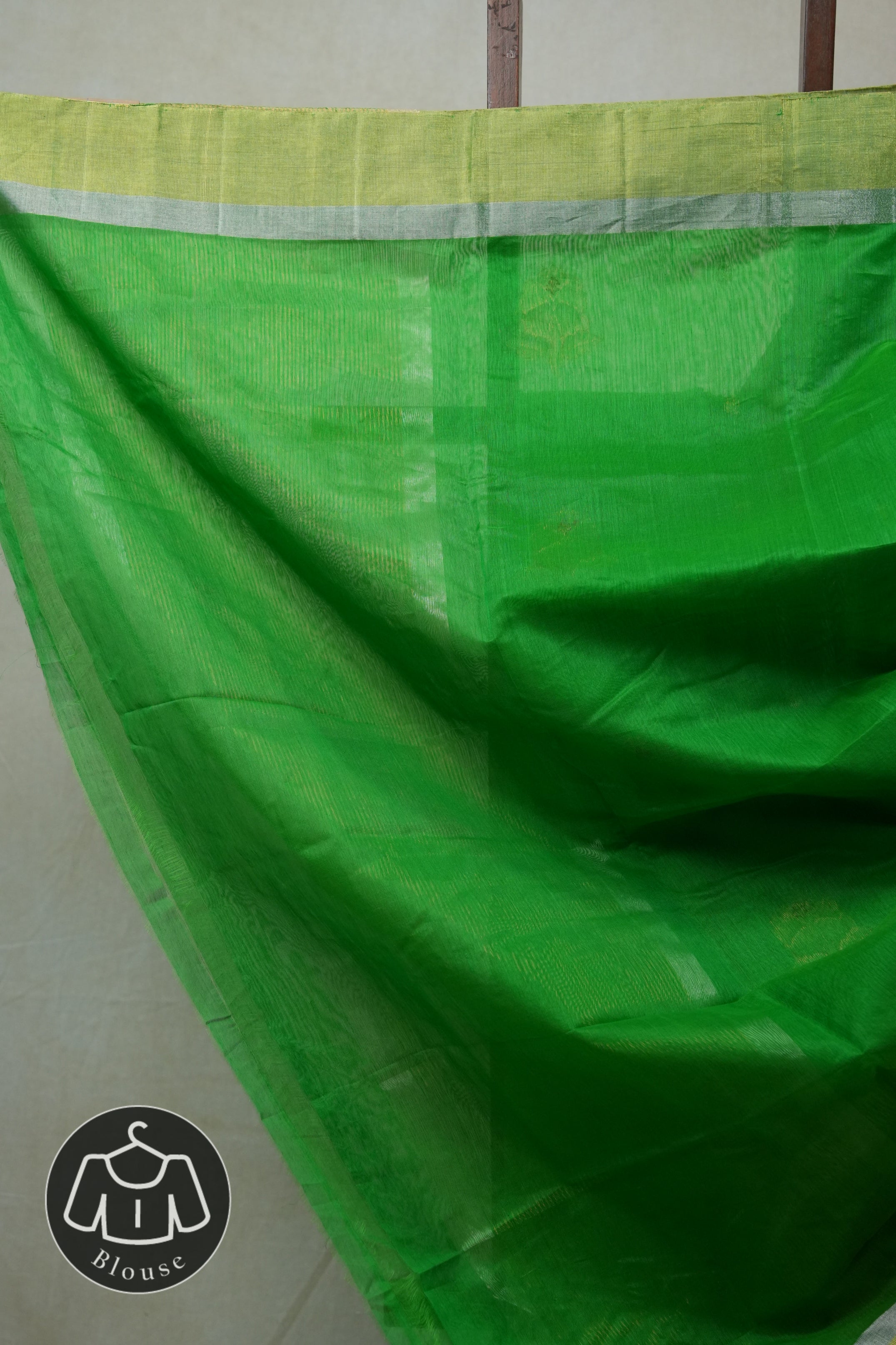 Green Chanderi Cotton Silk Saree - SRGCSS307