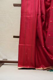 Red Soft Silk Saree - SRRSSS343