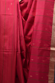 Red Soft Silk Saree - SRRSSS343