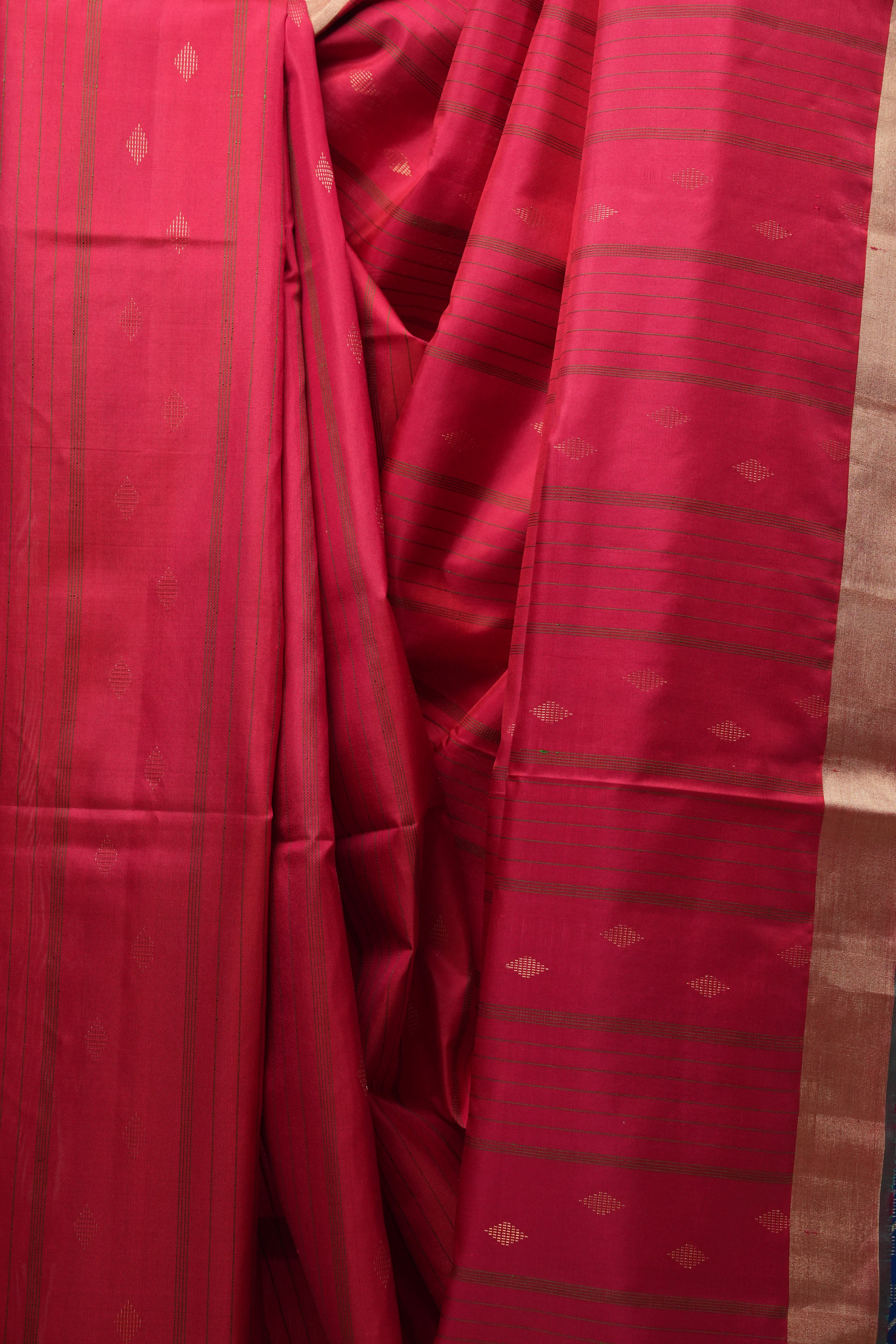 Red Soft Silk Saree - SRRSSS343