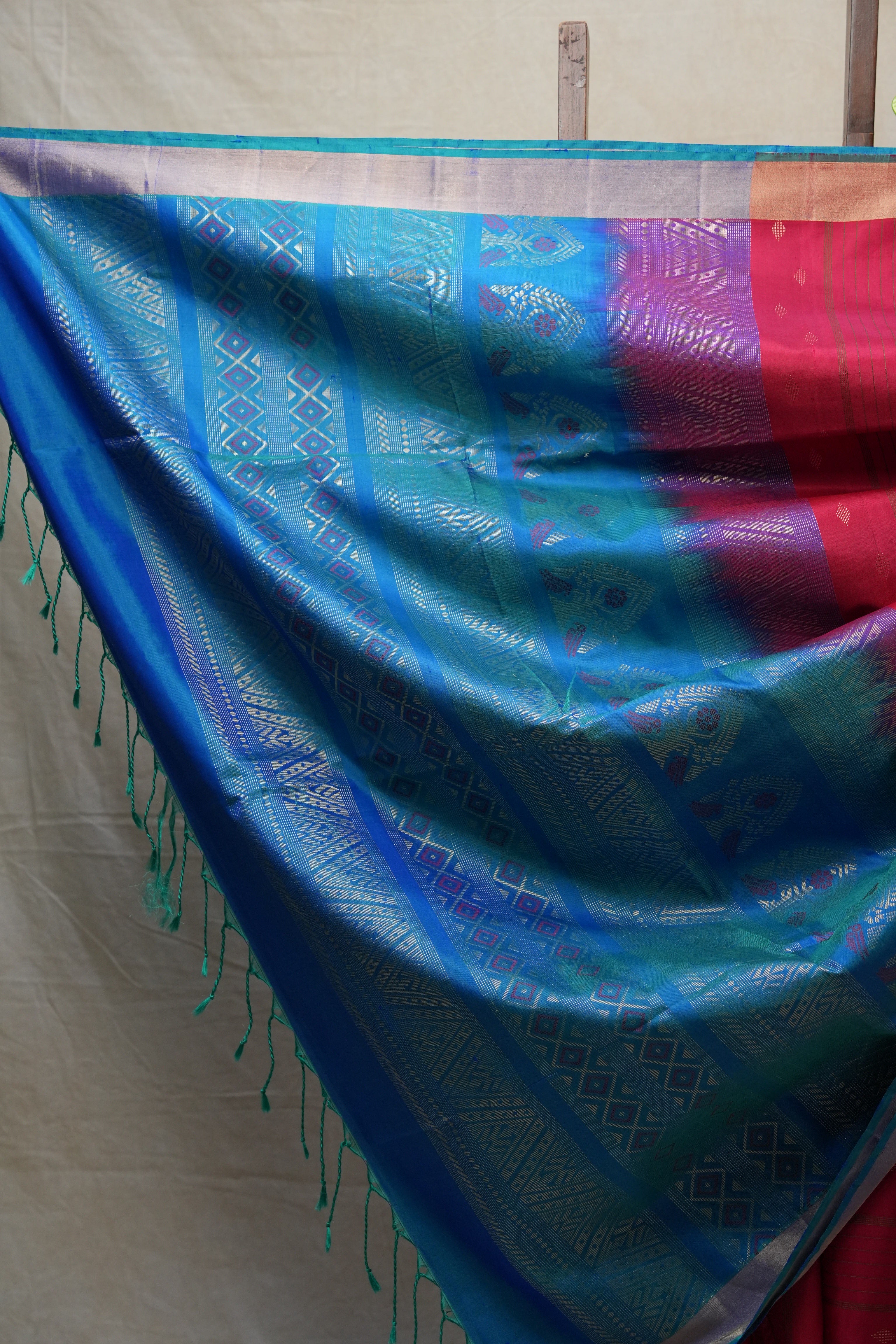 Red Soft Silk Saree - SRRSSS343