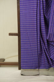 Purple Cotton IIkal Saree - SRPCIS1080