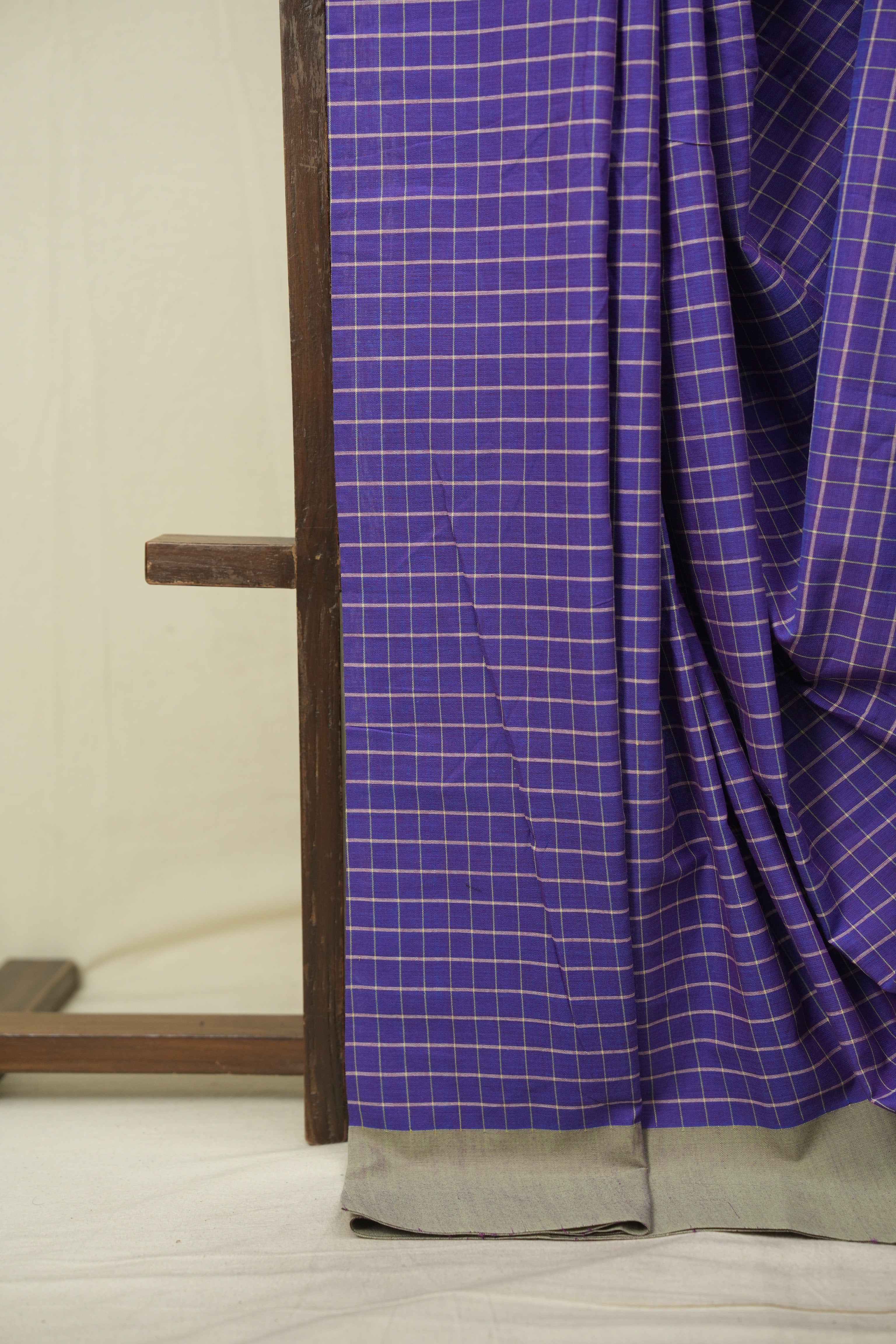 Purple Cotton IIkal Saree - SRPCIS1080
