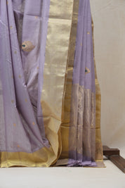 Lavender Chanderi Cotton Silk Saree - SRLCSS310