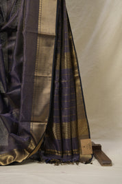 Blue Maheshwari Saree - SRBMS863