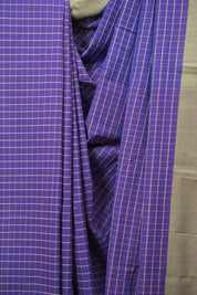 Purple Cotton IIkal Saree - SRPCIS1080