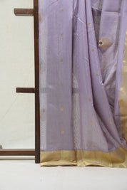 Lavender Chanderi Cotton Silk Saree - SRLCSS310