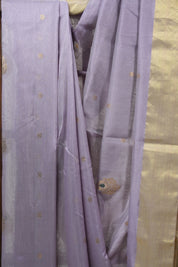 Lavender Chanderi Cotton Silk Saree - SRLCSS310