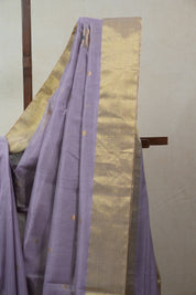 Lavender Chanderi Cotton Silk Saree - SRLCSS310
