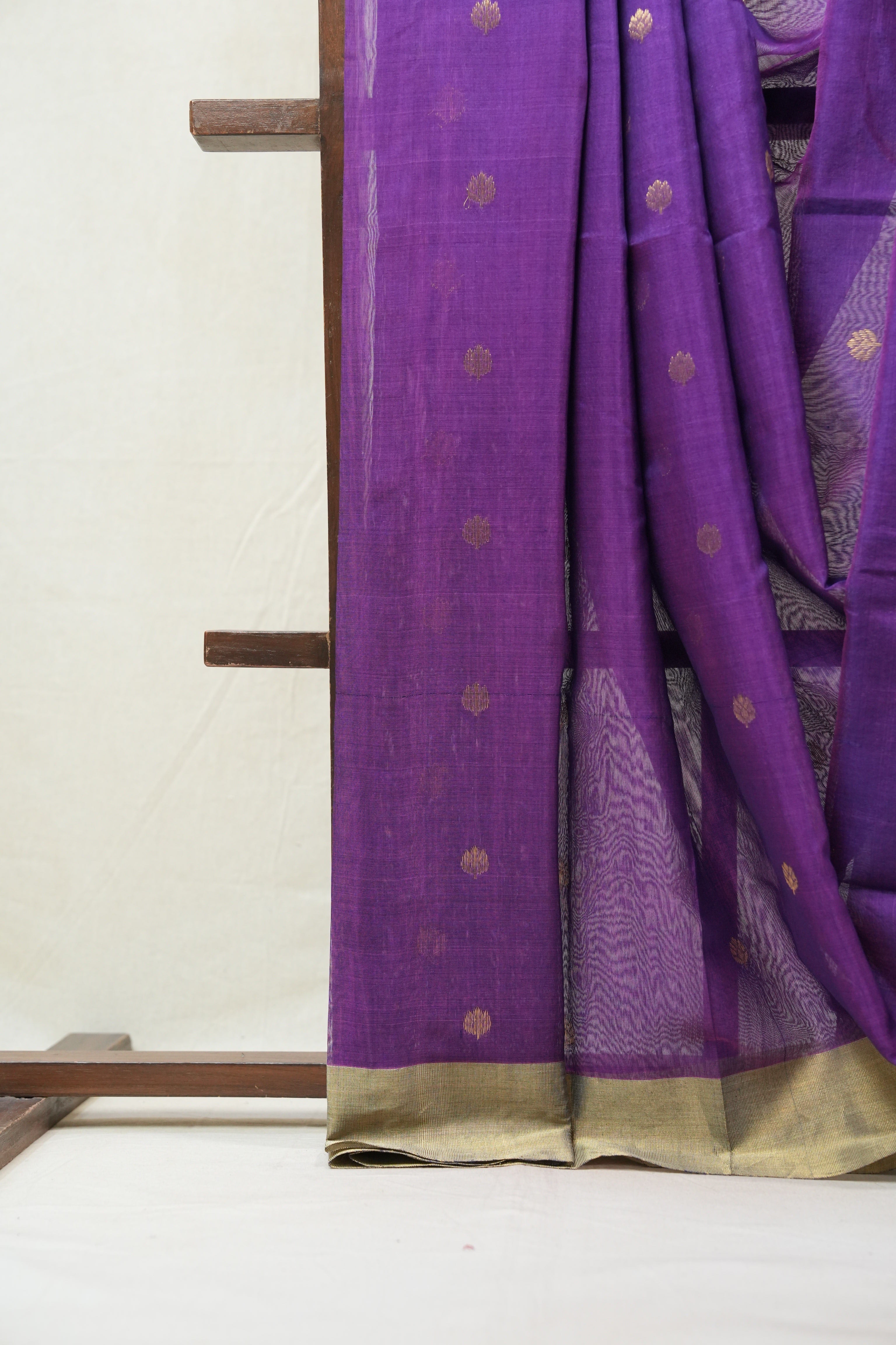 Purple Chanderi Cotton Silk Saree - SRPCSS312